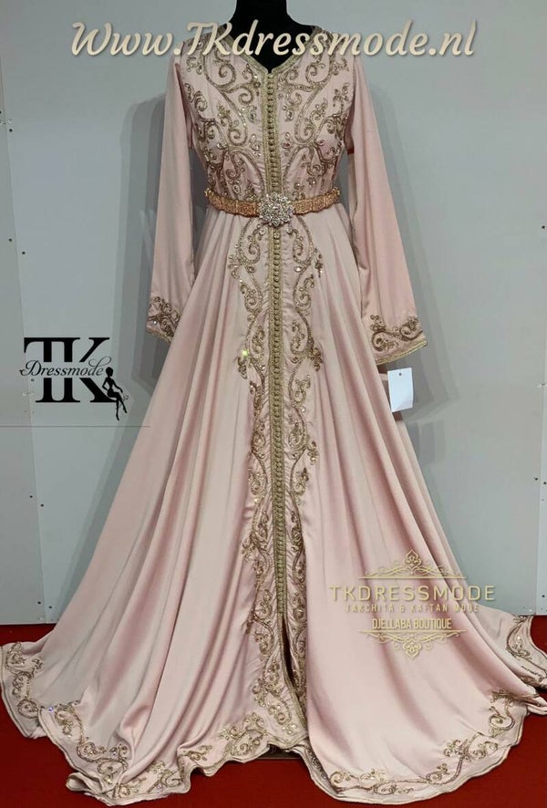 Baljurk Kaftan Dress  (crêpe satin)          Art. Nr 1.0019