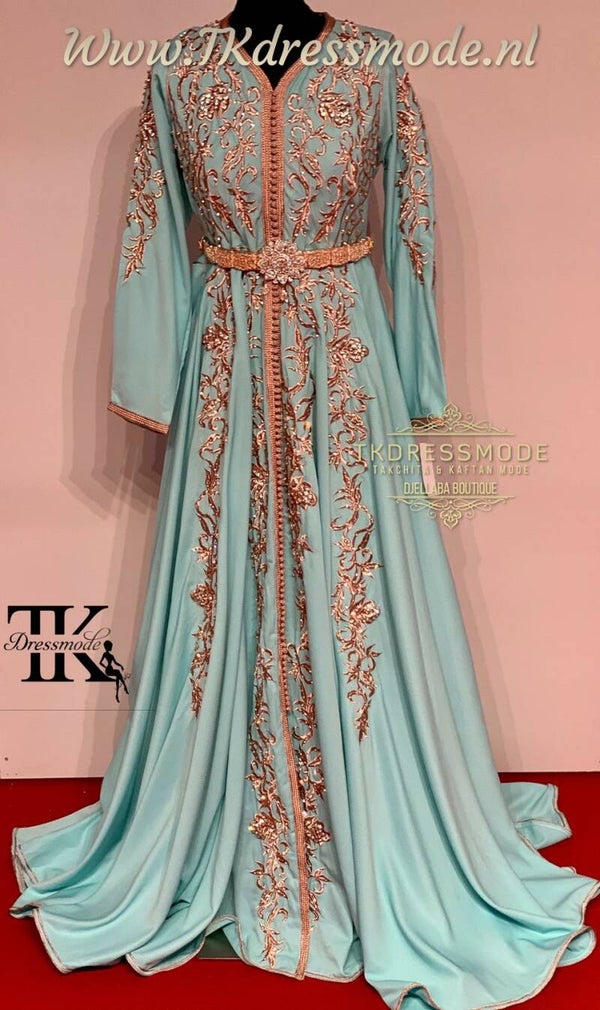 Baljurk Kaftan Dress  (crêpe satin)          Art. Nr 1.0017