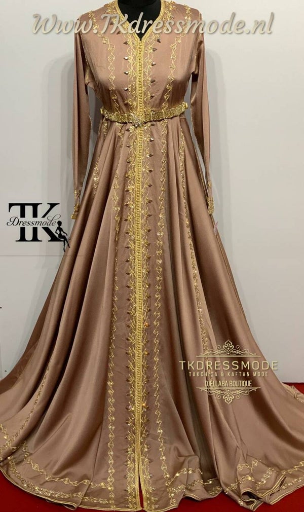 Baljurk Kaftan Dress  (crêpe satin)