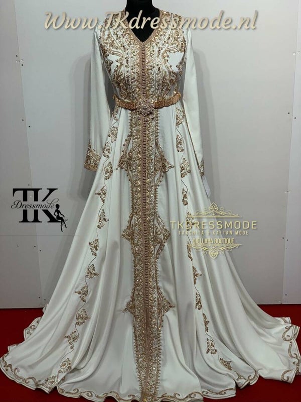 Baljurk Kaftan Dress  (crêpe satin)          Art. Nr 1.0015