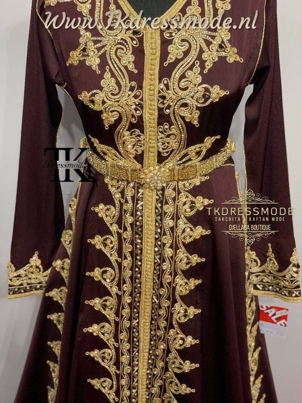 Baljurk Kaftan Dress  (crêpe satin)