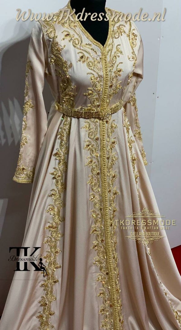 Baljurk Kaftan Dress  (crêpe satin)