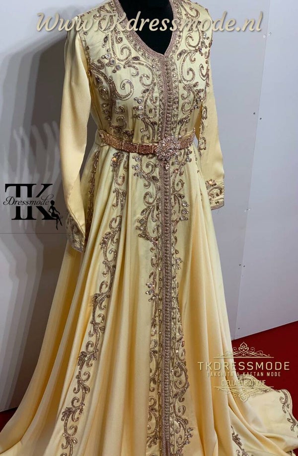 Baljurk Kaftan Dress  (crêpe satin)          Art. Nr 1.0010