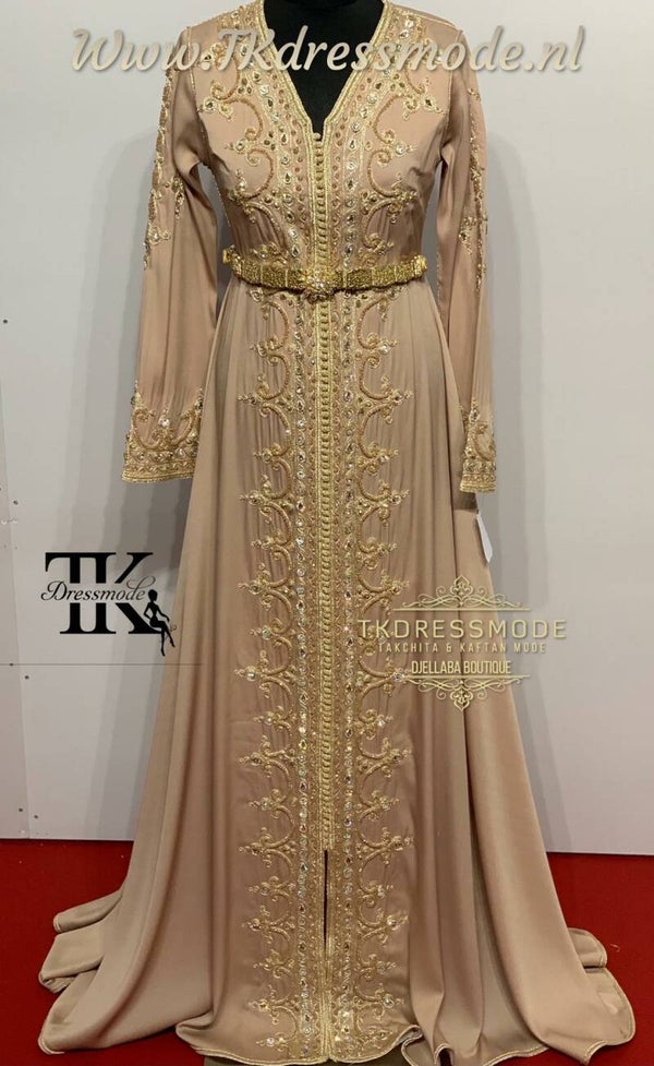 Baljurk Kaftan Dress  (crêpe satin)          Art. Nr 1.0006