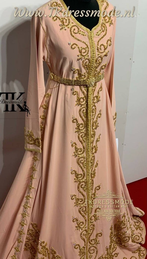 Baljurk Kaftan Dress  (crêpe satin)          Art. Nr 1.0002