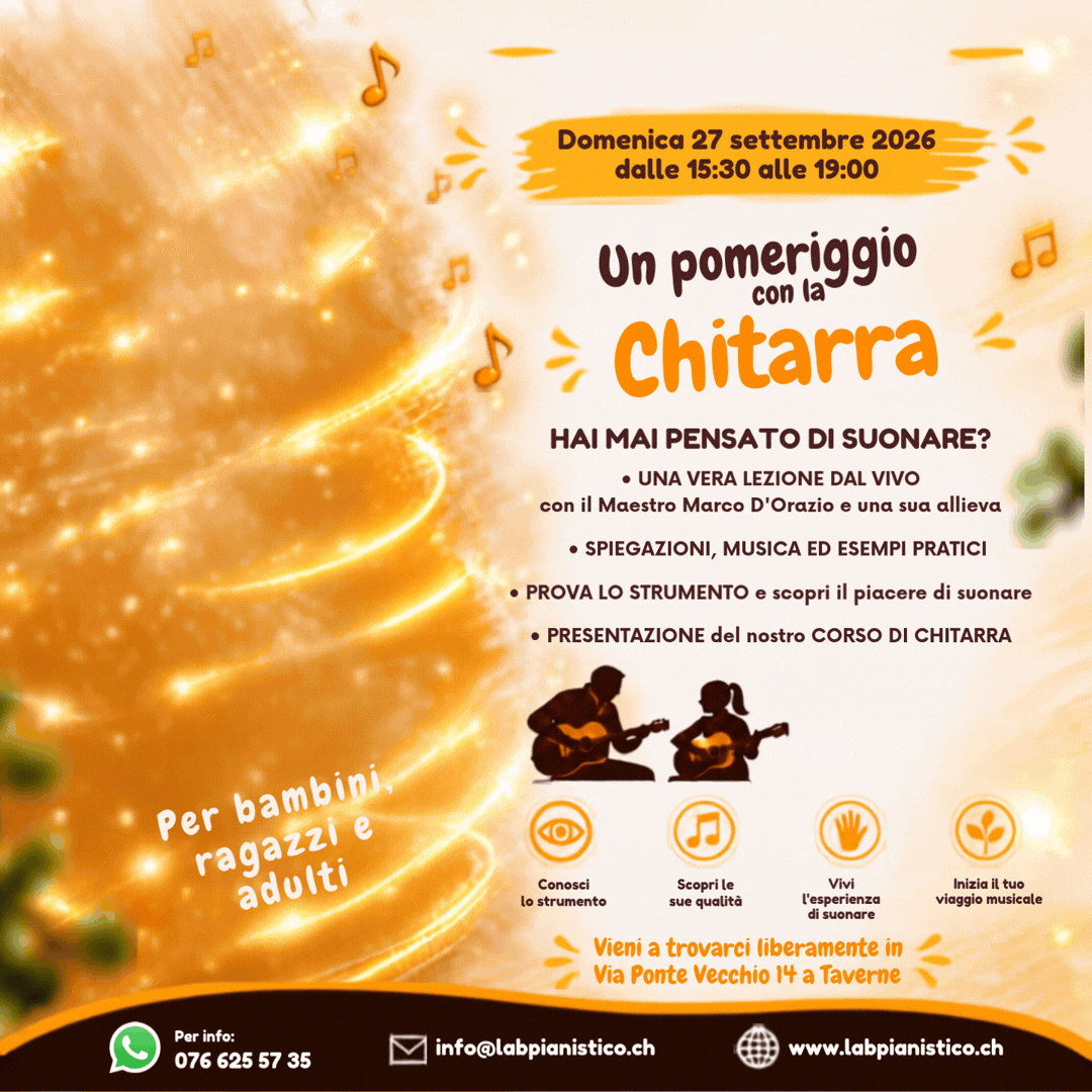 Presentazione corso chitarra Taverne