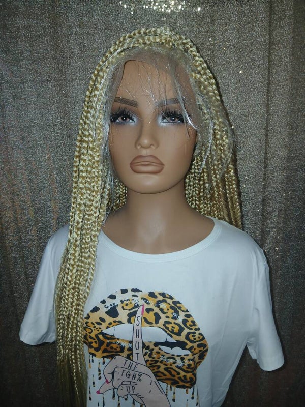 Blonde Braided Full Lace Wig Unit 48inch & 58inch Length Layered Look