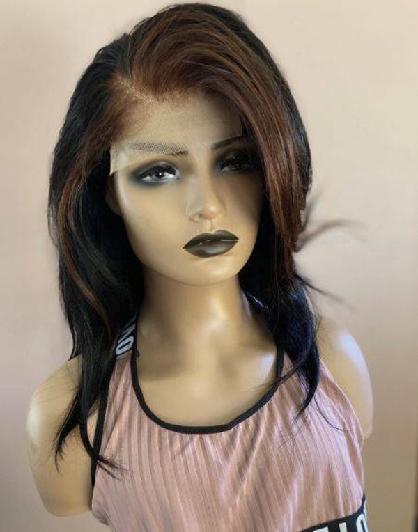Black Human Hair Wigs “16” Inch
