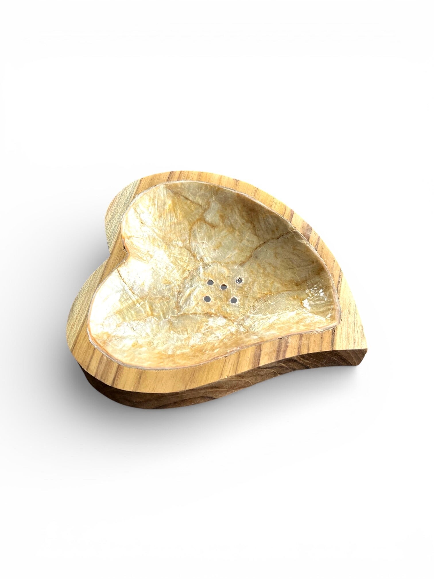 Zeepbakje capiz "heart"