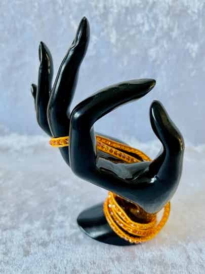 Wikkelarmband met steentjes