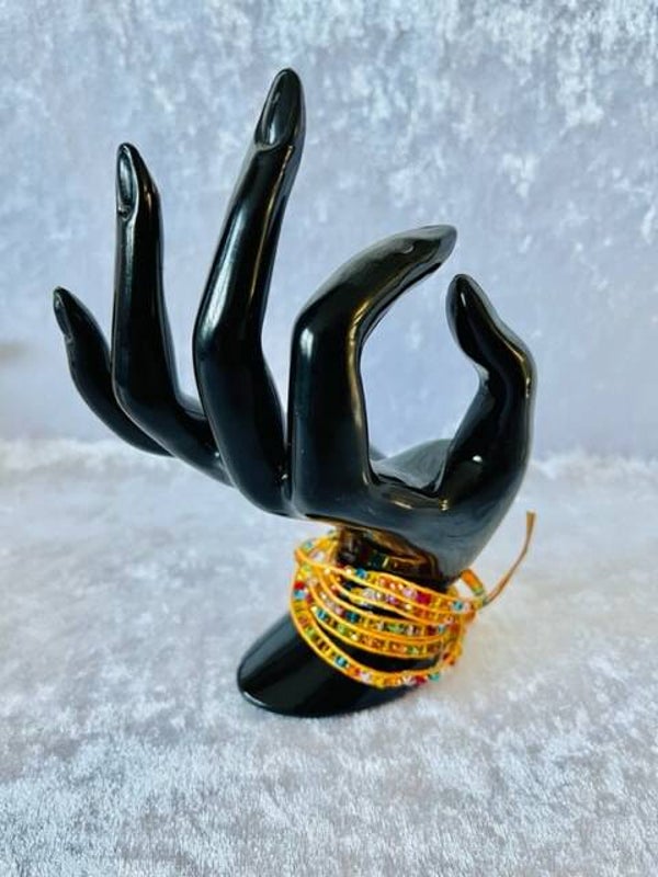 Wikkelarmband met steentjes