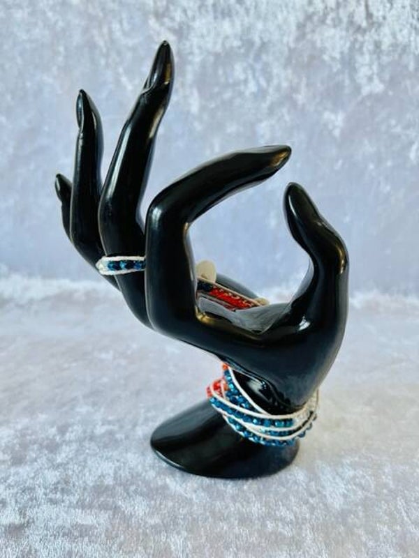 Wikkelarmband met steentjes