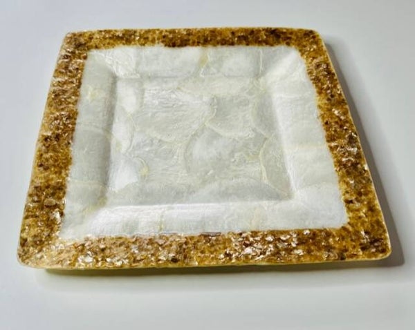 Capiz schaaltje  vierkant"