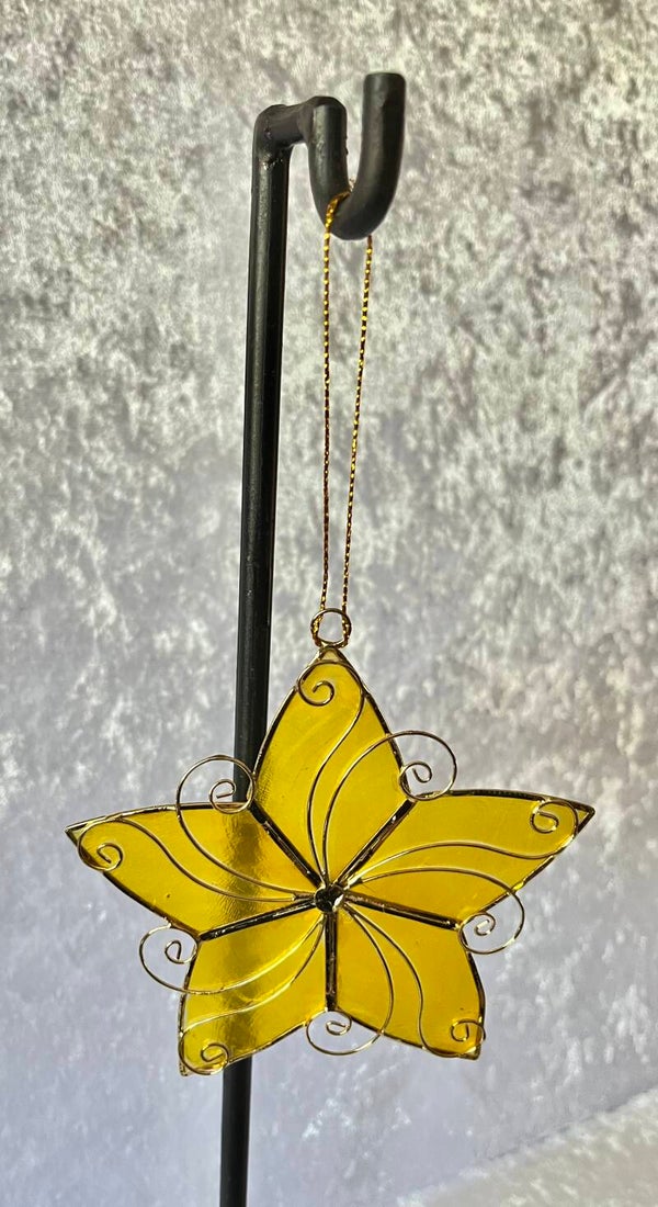 Christmas capiz hanging ornament