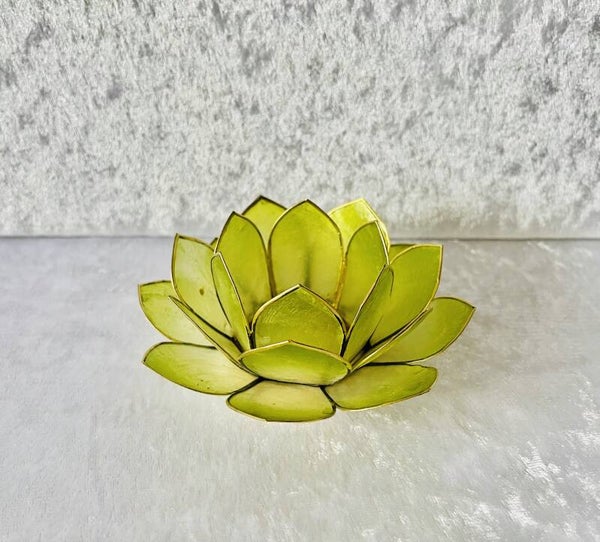 Capiz lotusbloem waxinelichthouder