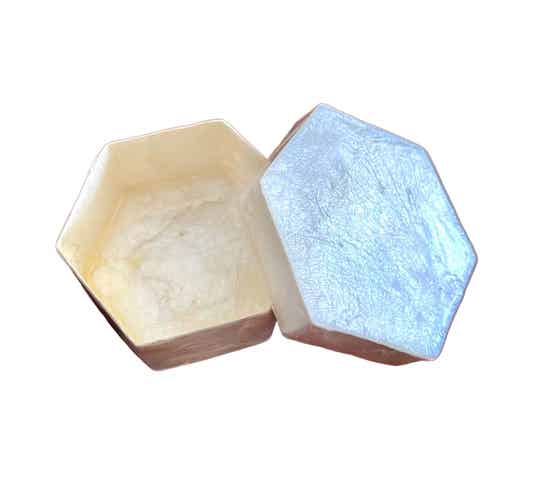 Capiz doosje "hexagon"