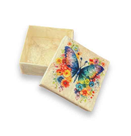 Capiz doosje "vlinder"