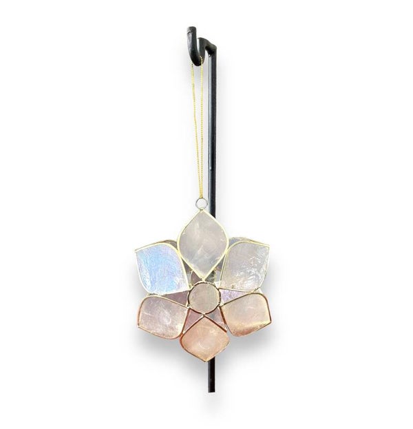 Capiz Xmas ornament "Bloem"