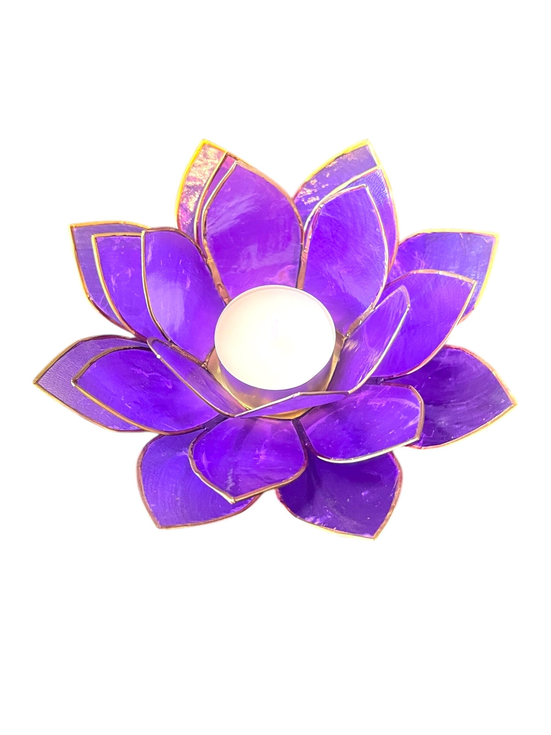 Capiz lotusbloem waxinelichthouder