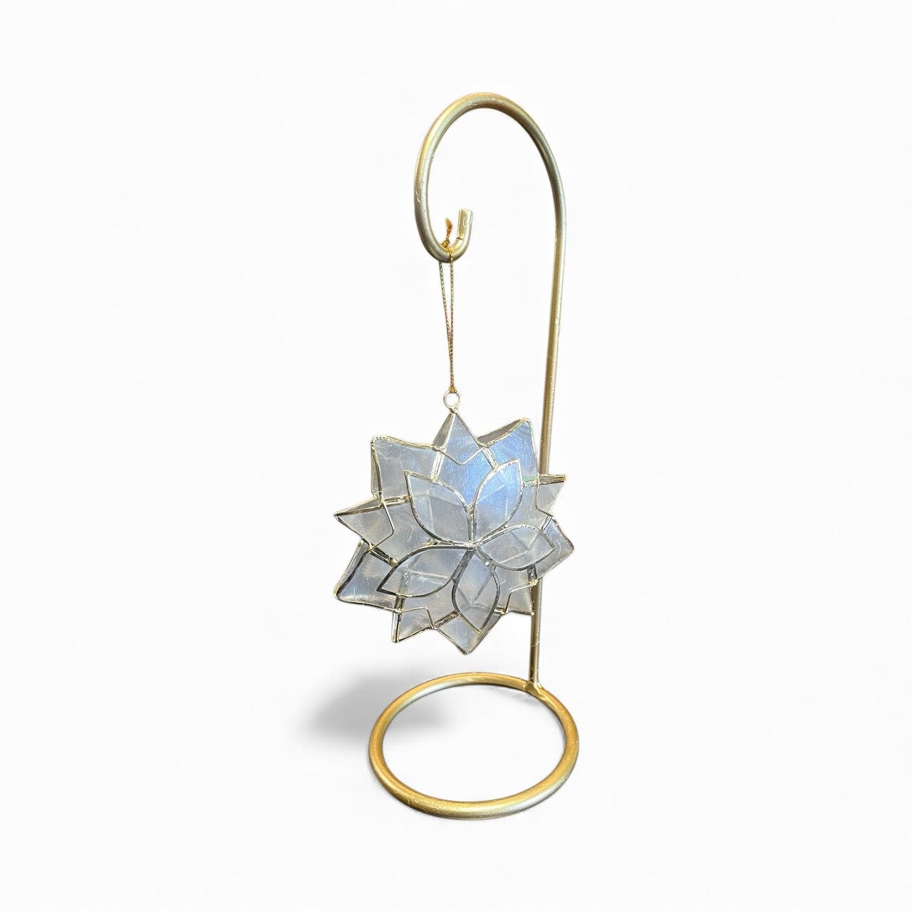 Capiz Xmas ornament "flower"