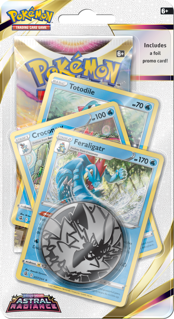 Pokémon Sword & Shield Astral Radiance Premium Checklane Blister "Feraligatr"