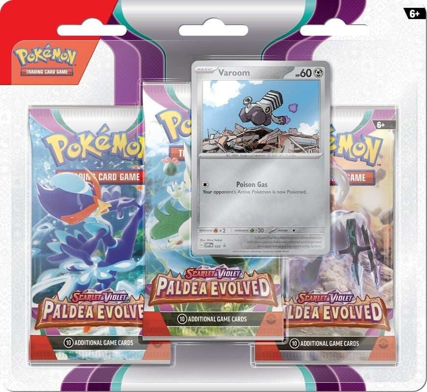 Pokémon Scarlet & Violet Paldea Evolved 3 Booster Blister Varoom