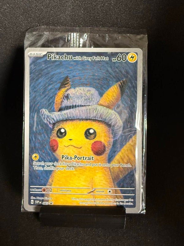 Pikachu with Grey Felt Hat (SVP 085) (Sealed)