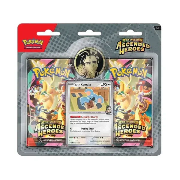 Ascended Heroes 2 Pack Blister Larry’s Komala