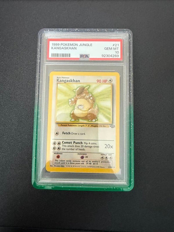 1999 POKEMON JUNGLE KANGASKHAN PSA10 (cert 92304269) +Gaurd