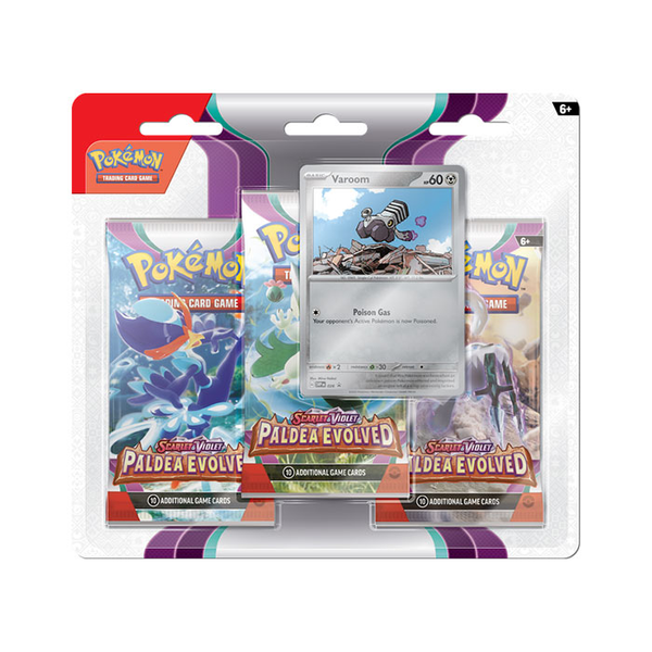 Scarlet & Violet Paldea Evolved 3 pack  Blister Varoom