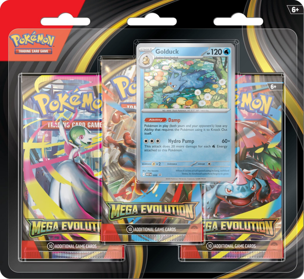 Mega Evolution Blister 3 pack - Golduck (Max 2 P.P)