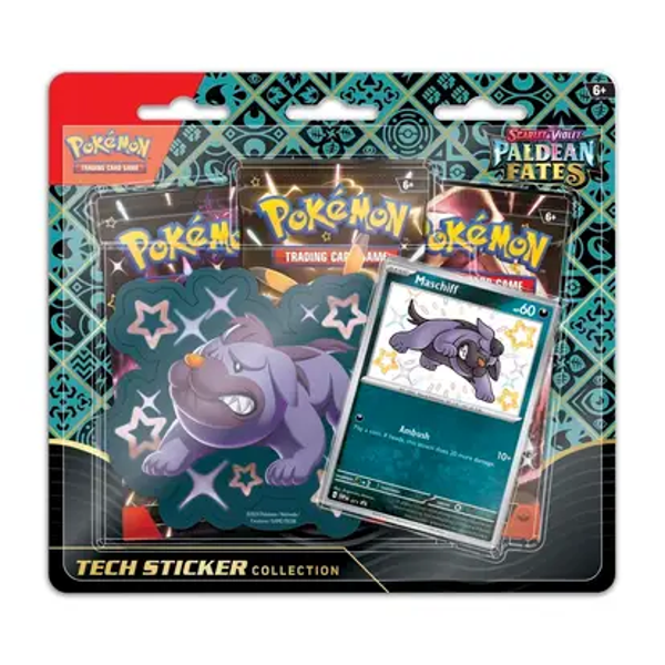 Pokémon TCG Scarlet & Violet Paldean Fates Tech Sticker Collection Maschiff