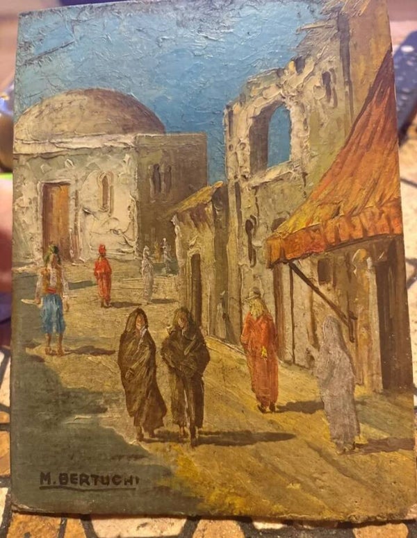 Óleo orientalista firmado M Bertuchi