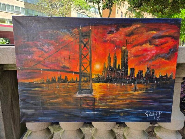 La ciudad  que  se  rinde al atardecer