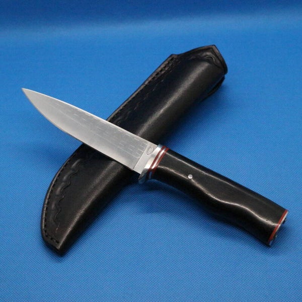 N° 513 – Couteau droit utilitaire – Bois d’ébène