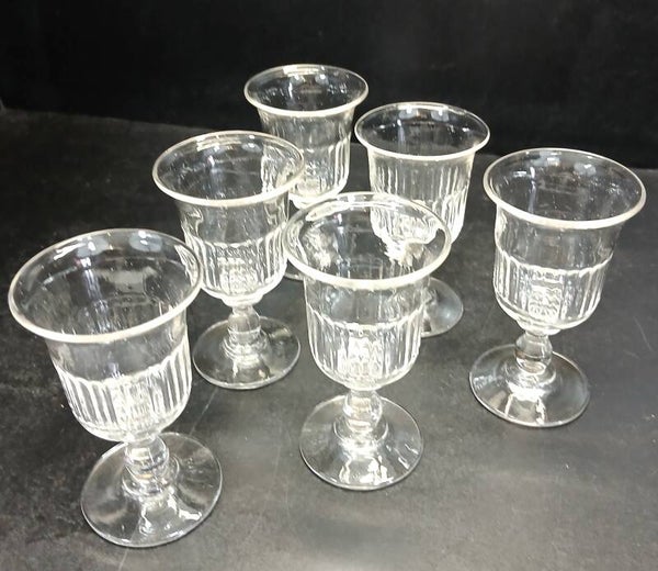 Franse wijnglazen 19e eeuw