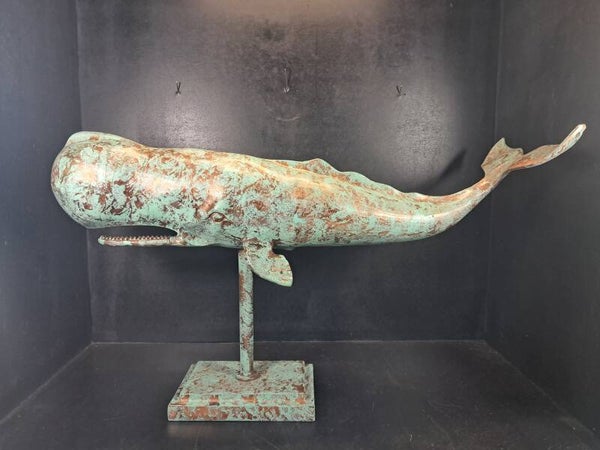 Grote metalen potvis (70 cm)