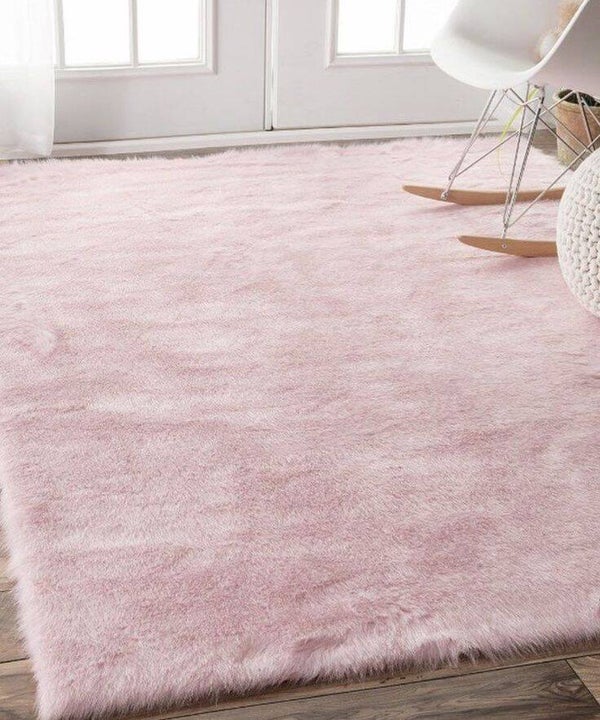 Alfombra de Felpa peluda de piel sintetica