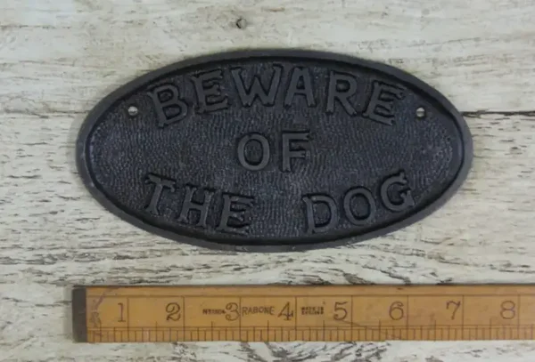 Plaque BEWARE OF THE DOG