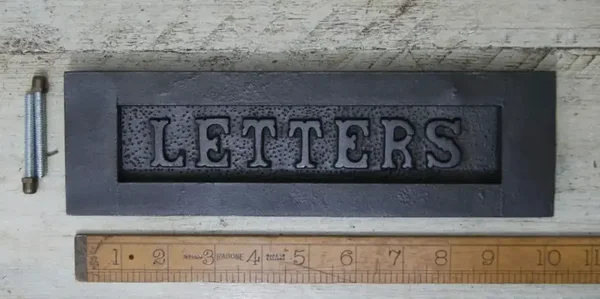 Letter Box Plate Plain LETTERS