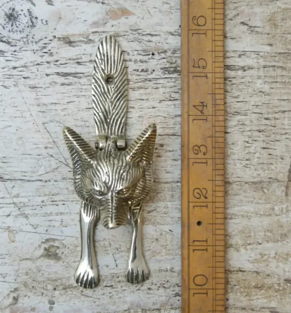 Door Knocker FOX Design Solid Brass