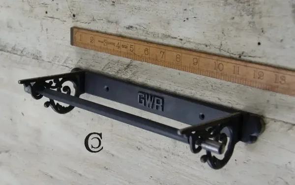 Cast Antique Iron Kitchen Roll Holder