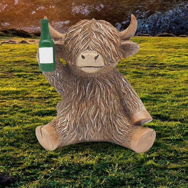 Highland Cow Beer Cheers