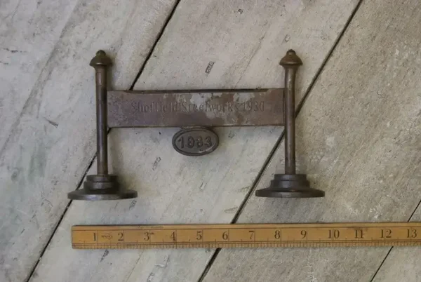 Boot Scraper Finial Circular Plates ‘1883’