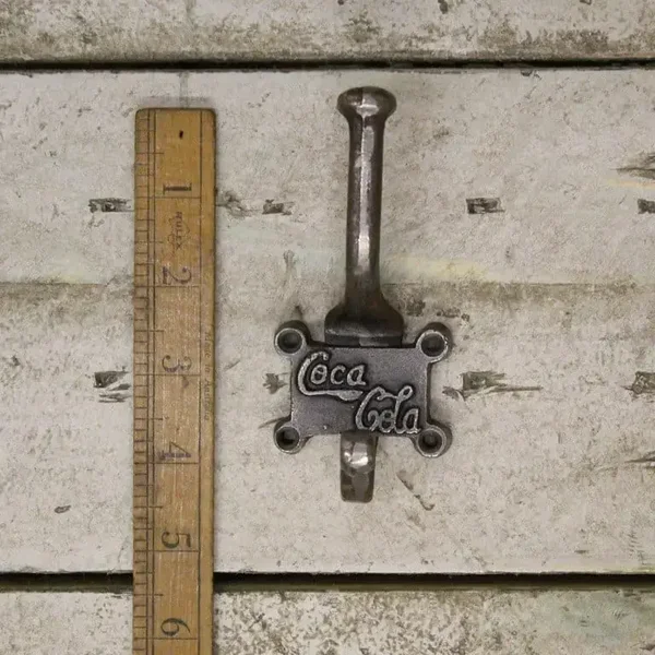 Coat Hook Double 2 Part Retro 4 Hole COCA COLA