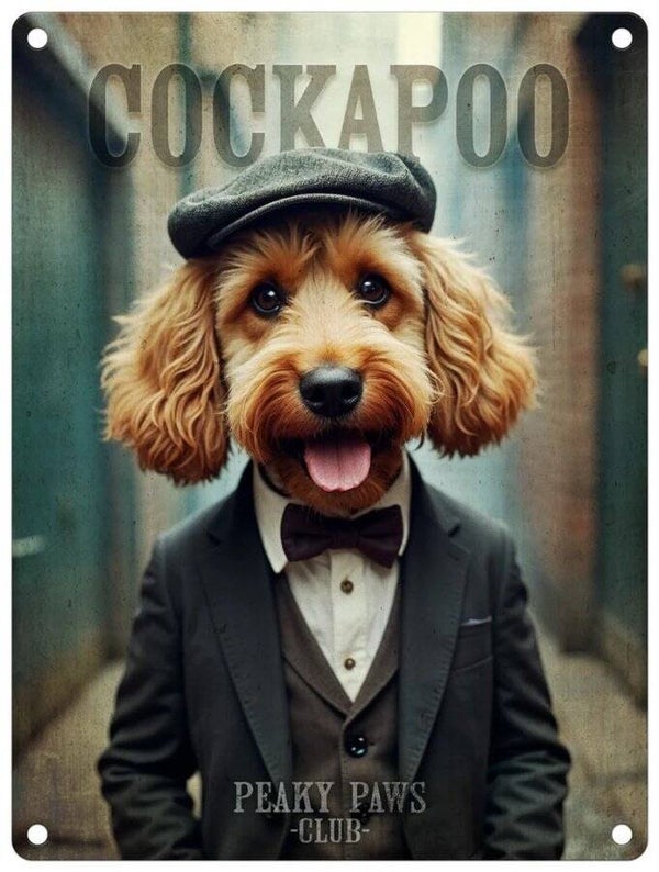 Peaky Paws Cockapoo Wall Art