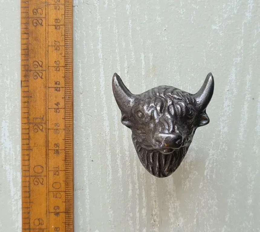 Cast Iron Buffalo Face Cupboard Knob