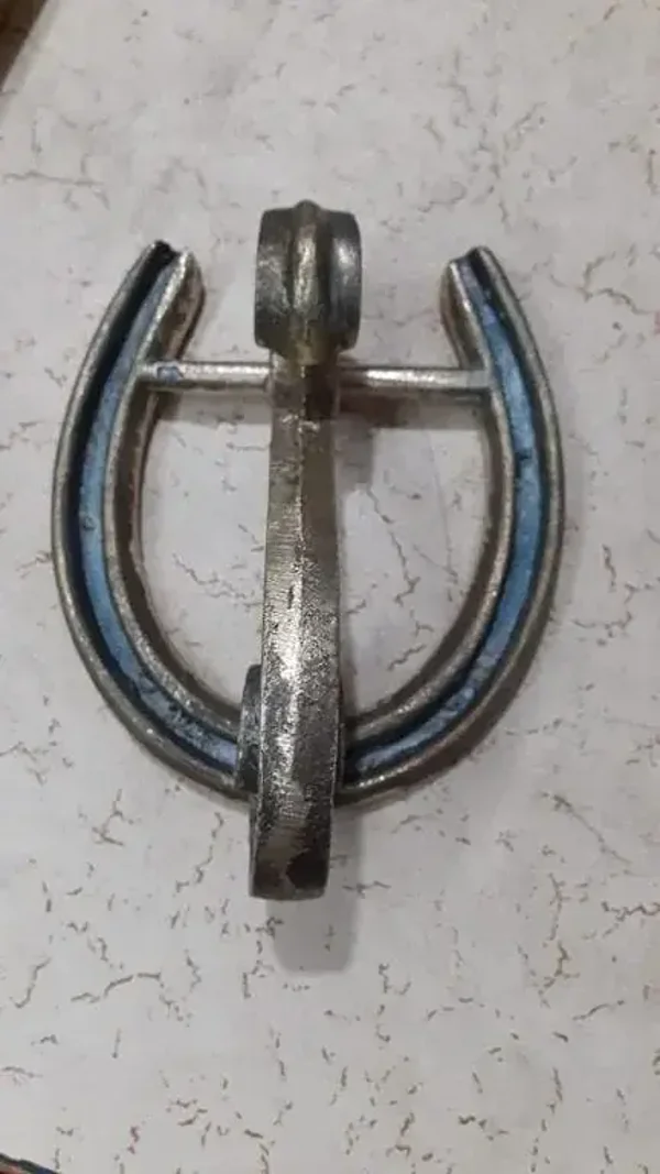 Cast Antique Iron Horseshoe Door Knocker