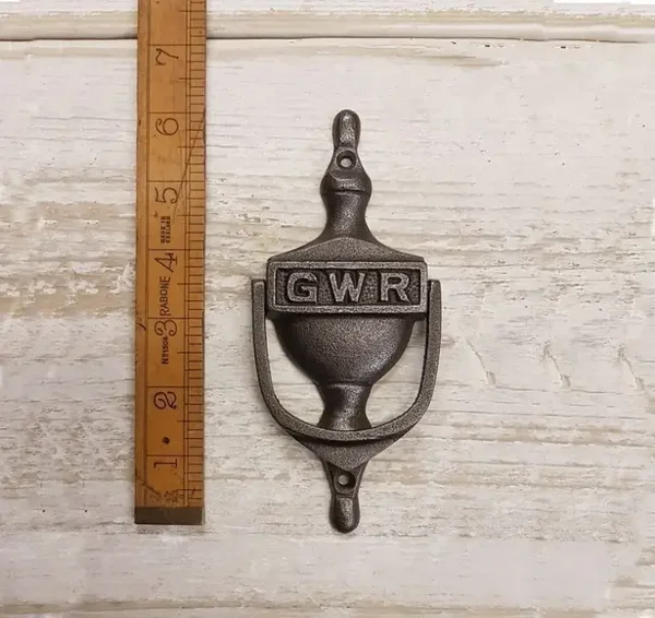 Cast Antique Iron GWR Door Knocker