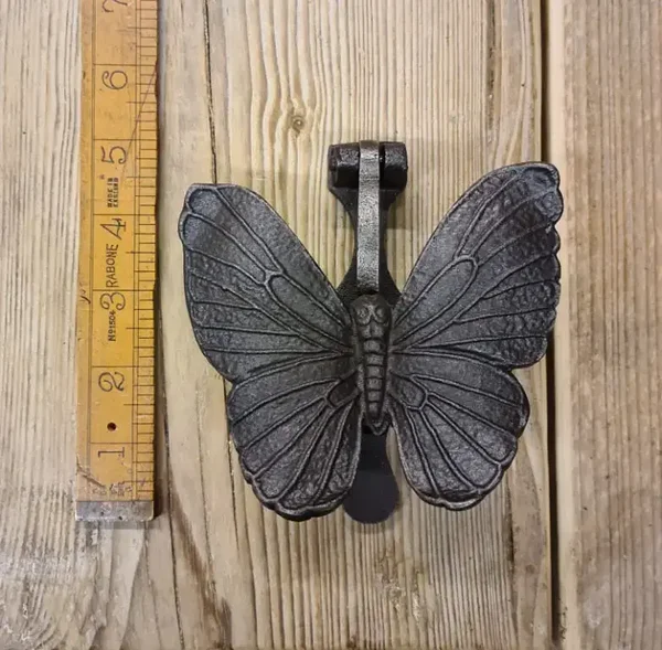 Cast Antique Iron Butterfly Door Knocker